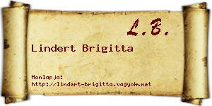 Lindert Brigitta névjegykártya