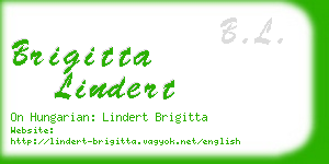 brigitta lindert business card